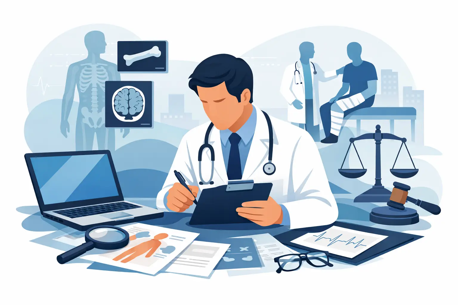 Ejemplo de informe pericial médico completo